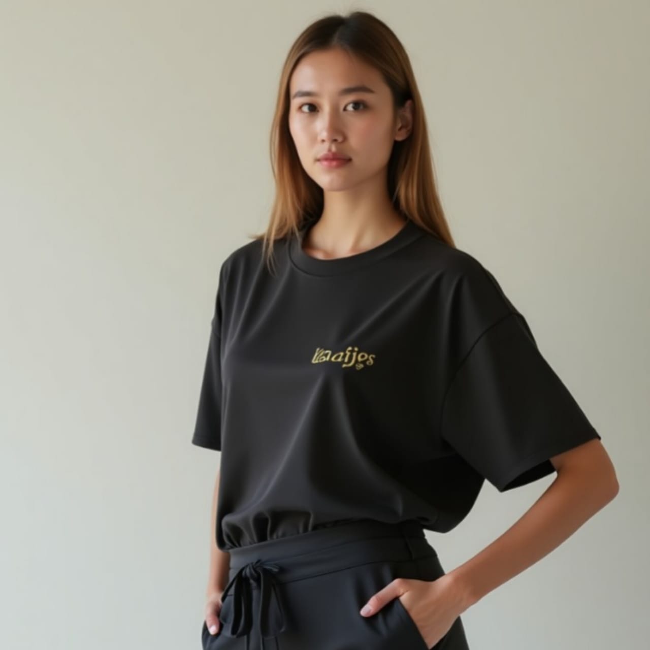 Ladies half sleeve T-shirt